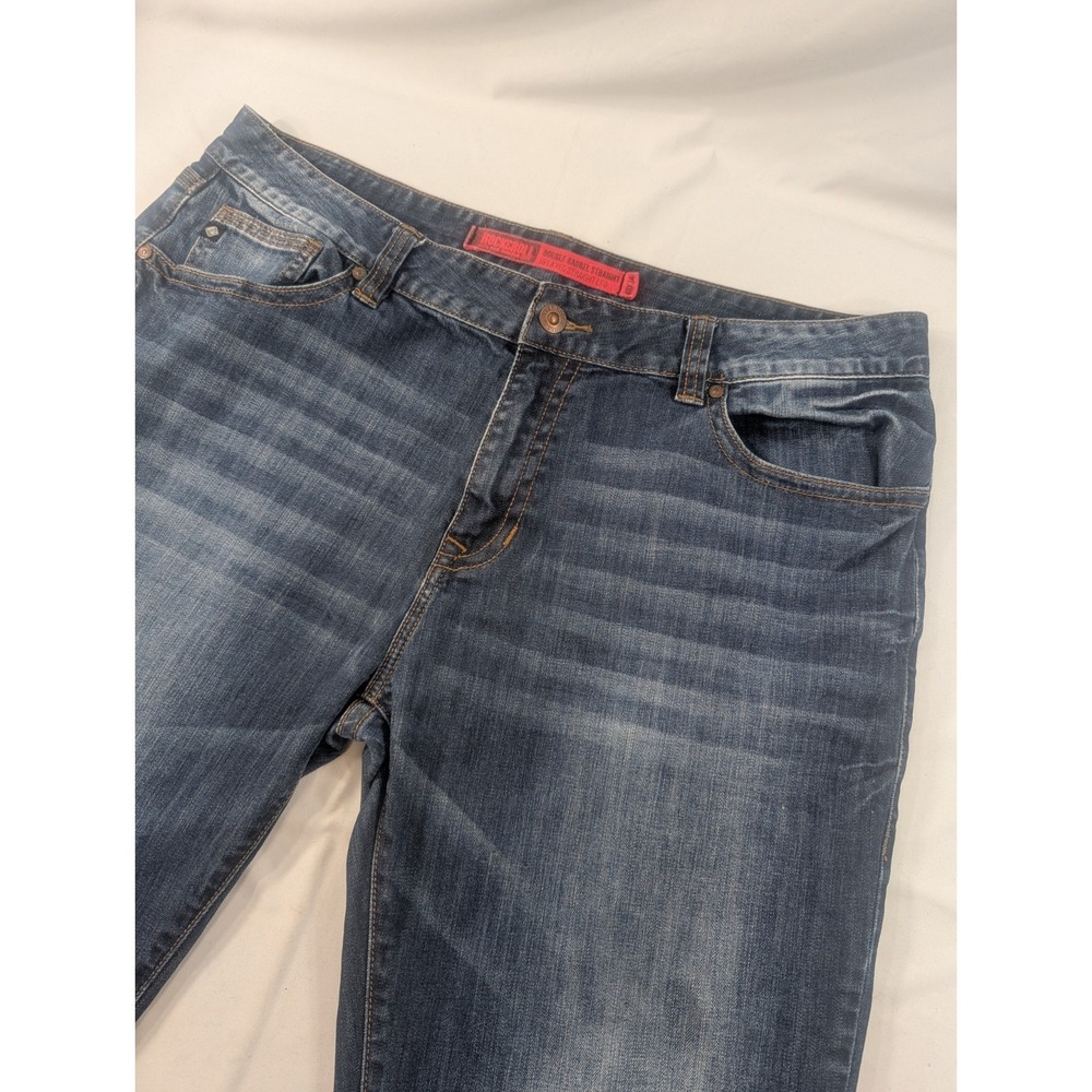 Rock & Roll Cowboy Denim Jeans 40x34 Double Barrel Dark Wash Relaxed Straight